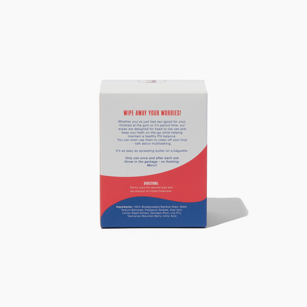 frenchie Personal Wipes 24 Sachets deux oui oui wipes bundle