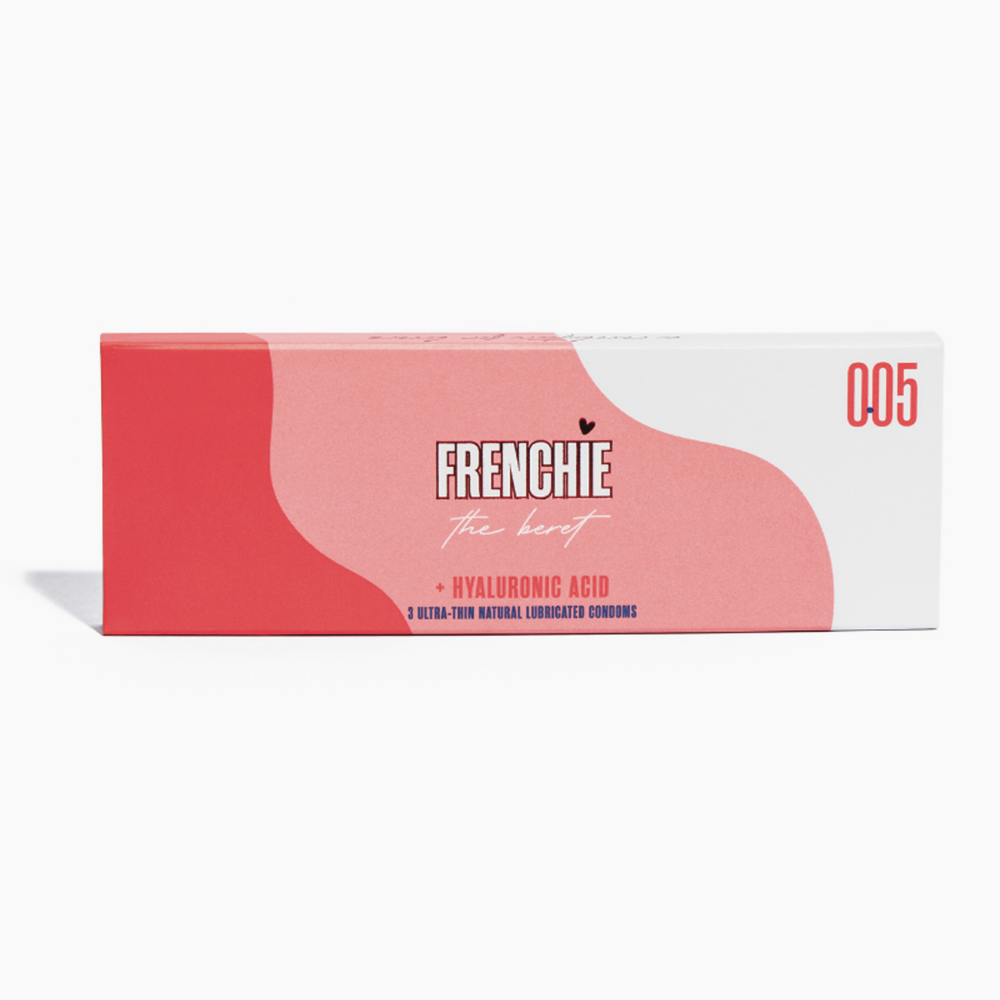 frenchie Condoms the beret condom 0.05 with hyaluronic acid x 3